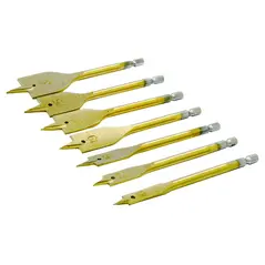 ROLSON FLAT WOOD DRILL BIT 7PCS SET