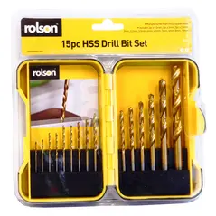 ROLSON HSS DRILL BIT 15PCS SET