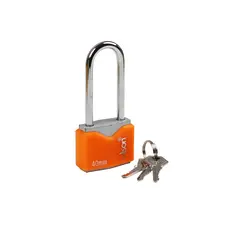ROLSON IRON LONG SHACKLE PADLOCK 40MM WITH 3 KEYS