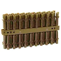 PLASTIC WALL PLUG BROWN 100 PCS – 8 X 40 MM