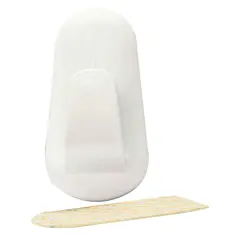 REMOVEABLE ADHESIVE PLASTIC HOOKS 108 X 55 MM