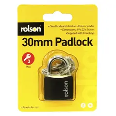 30 MM BLACK PADLOCK