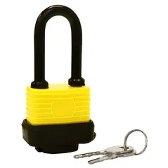 40 MM LONG SHACKLE WEATHERPROOF PADLOCK WITH 2 KEYS