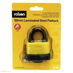 50MM WEATHERPROOF PADLOCK