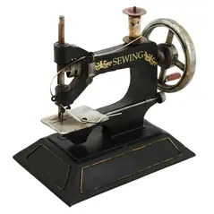 METAL SEWING MACHINE ORNAMENT