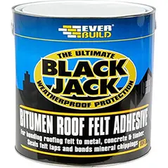 EVERBUILD BLACK JACK 904 BITUMEN ROOF FELT ADHESIVE 1 LITRE