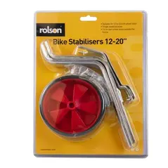 ROLSON ADJUSTABLE BIKE STABILISERS / TRAINING WHEELS 12″ TO 20″