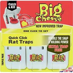 THE BIG CHEESE QUICK CLICK RAT TRAP 3/PK