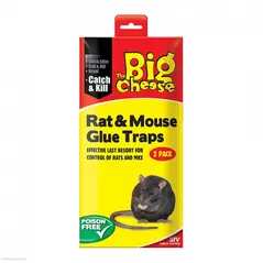 THE BIG CHEESE RAT & MOUSE GLUE TRAPS 2/PK