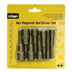 ROLSON MAGNETIC NUT DRIVER SET 8 PCS