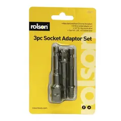 ROLSON SOCKET ADAPTOR SET 3/PK