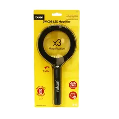 ROLSON 3W COB LED MAGNIFIER 44 LUMENS 80MM 3X MAGNIFICATION
