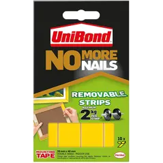 UNIBOND NMN STRIP ULTRA-STRONG REMOVABLE TRANSLUCENT – PACK OF 10