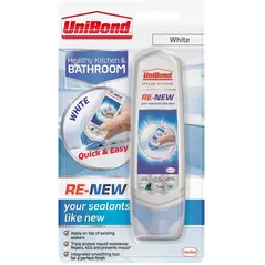 UNIBOND RE-NEW SILICONE SEALANT WHITE SEALER 100ML