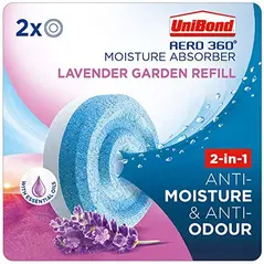 UNIBOND AERO 360 MOISTURE ABSORBER LAVENDER REFILLS 2/PK