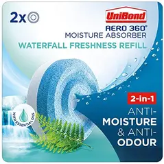UNIBOND AERO 360 MOISTURE ABSORBER WATER FALL REFILLS 2/PK