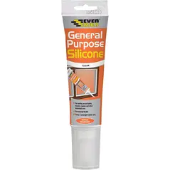 EVERBUILD GENERAL PURPOSE SILICONE SEALANT 80ML – CLEAR