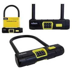 ROLSON U SHAPE 12MM SHACKLE COMBINATION BIKE LOCK