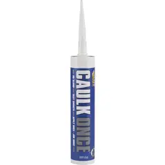 EVERBUILD CAULK ONCE PREMIUM DECORATORS CAULK WHITE 295ML