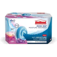 UNIBOND AERO 360 MOISTURE ABSORBER LAVENDER REFILLS 4/PK