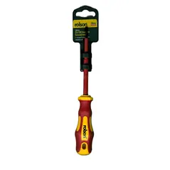 ROLSON INSULATED SLOTTED VDE SCREWDRIVER  4 X 100 MM
